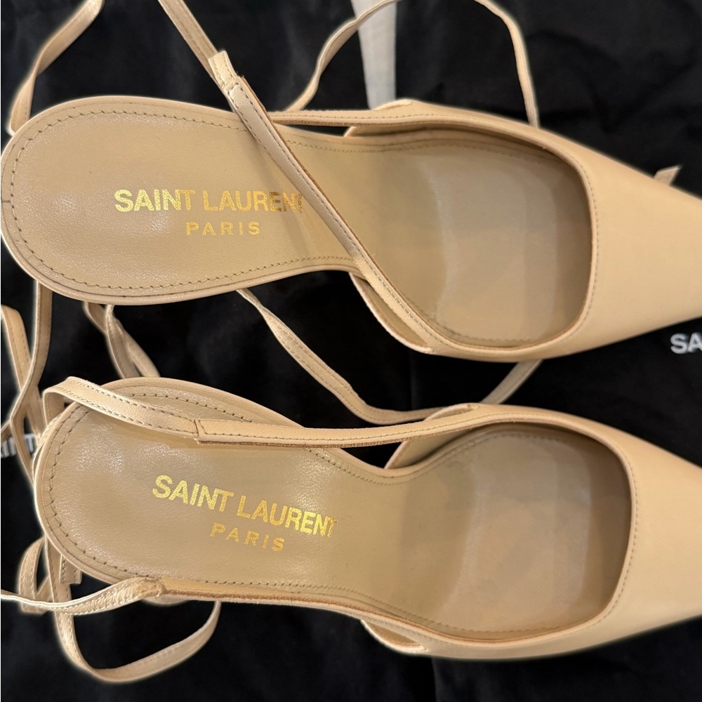 Saint Laurent Blade Slingback Heels - Picture 5 of 11